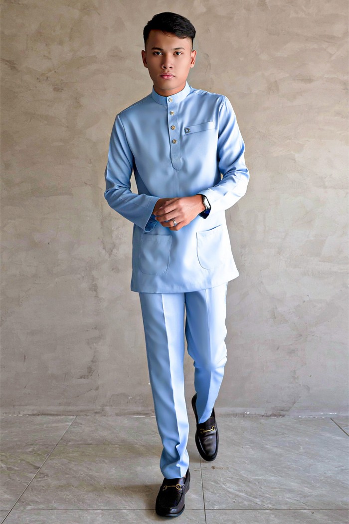 Baju Melayu Yusoff - Light Blue